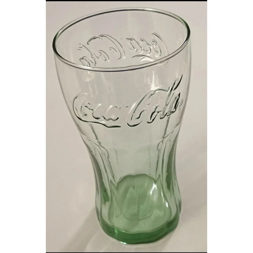 3-Set Coca Cola Drinking Glasses (Green) 16.7oz. (494ml) New With Tags‎